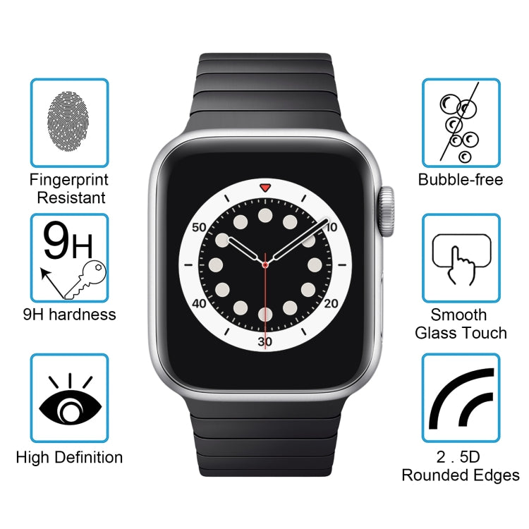 สำหรับ Apple Watch Edition 38 มม. เส้นผ่านศูนย์กลางหน้าปัด 38 มม. 9H + ความแข็งพื้นผิว 2.5D ฟิล์มกระจกนิรภัยป้องกันการระเบิด, For Series 3&2&1 38mm