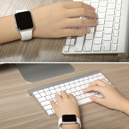สำหรับ Apple Watch Sport 42 มม. สายนาฬิกาสปอร์ตยางประสิทธิภาพสูงยาวขึ้นพร้อมการปิดแบบ Pin-and-tuck