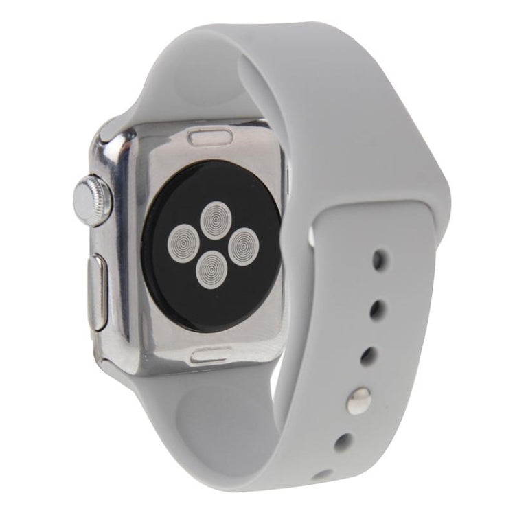 สำหรับ Apple Watch Sport 42 มม. สายนาฬิกาสปอร์ตยางประสิทธิภาพสูงยาวขึ้นพร้อมการปิดแบบ Pin-and-tuck