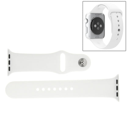 สำหรับ Apple Watch Sport 42 มม. สายนาฬิกาสปอร์ตยางประสิทธิภาพสูงยาวขึ้นพร้อมการปิดแบบ Pin-and-tuck