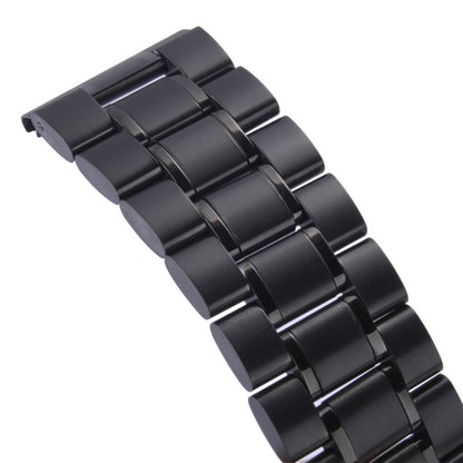 สำหรับ Apple Watch 42mm สายนาฬิกาเหล็กสีดำ ใช้ร่วมกับขั้วต่อเท่านั้น (S-AW-0062)