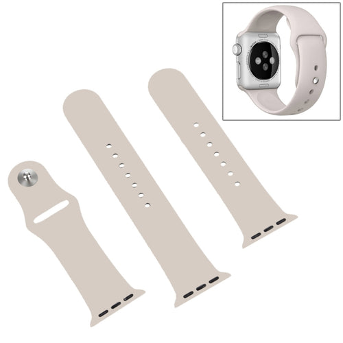สำหรับ Apple Watch Series 7 41 มม. / 6 & SE & 5 & 4 40 มม. / 3 & 2 & 1 38 มม. สายนาฬิกาสปอร์ตแบบธรรมดาและยาวกว่ายางประสิทธิภาพสูงพร้อมการปิดแบบ Pin-and-tuck (สีเขียวป่า), For Apple Watch Series 9&8&7 41mm / SE 3&SE 2&6&SE&5&4 40mm