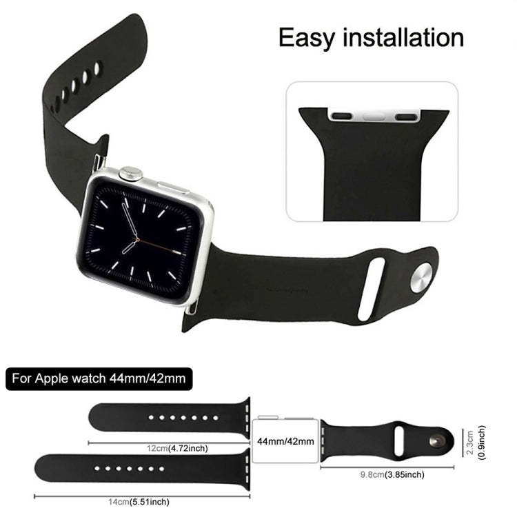 สำหรับ Apple Watch Series 7 41 มม. / 6 & SE & 5 & 4 40 มม. / 3 & 2 & 1 38 มม. สายนาฬิกาสปอร์ตแบบธรรมดาและยาวกว่ายางประสิทธิภาพสูงพร้อมการปิดแบบ Pin-and-tuck (สีเขียวป่า), For Apple Watch Series 9&8&7 41mm / SE 3&SE 2&6&SE&5&4 40mm
