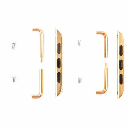 สำหรับ Apple Watch 38/40/41 มม. ตัวเชื่อมต่อสายรัดโลหะหัวเข็มขัดโลหะคู่