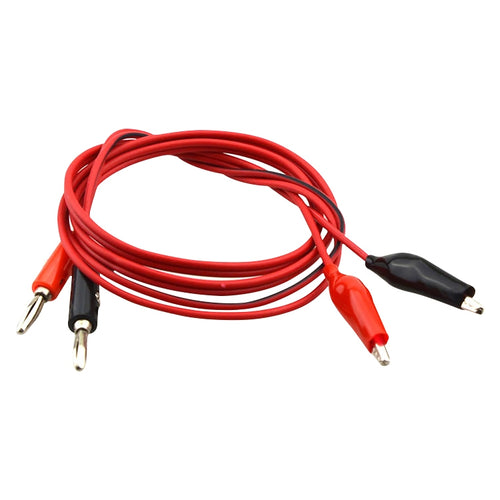 Banana Plug to Alligator Clip Wire Test Cable ความยาว: 1 ม