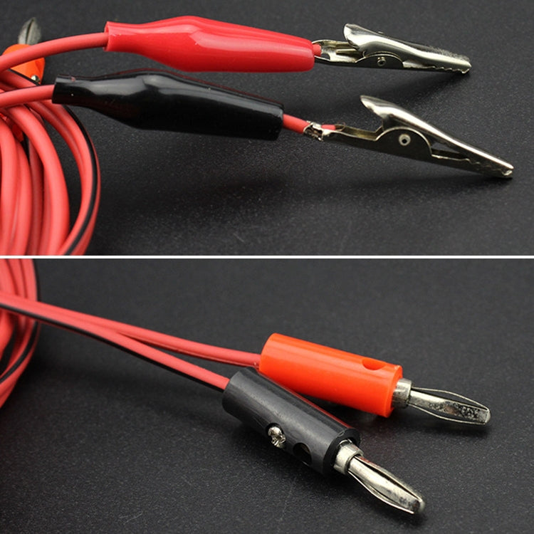 Banana Plug to Alligator Clip Wire Test Cable ความยาว: 1 ม