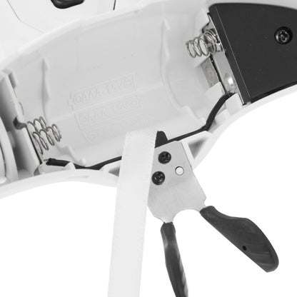 5 เลนส์ 1.0X-3.5X แว่นตา Loupe Bracket แว่นขยาย 2 ไฟ LED การขยายตาแว่นตาเครื่องมือขยาย, 5 Lens 1.0X-3.5X (White)