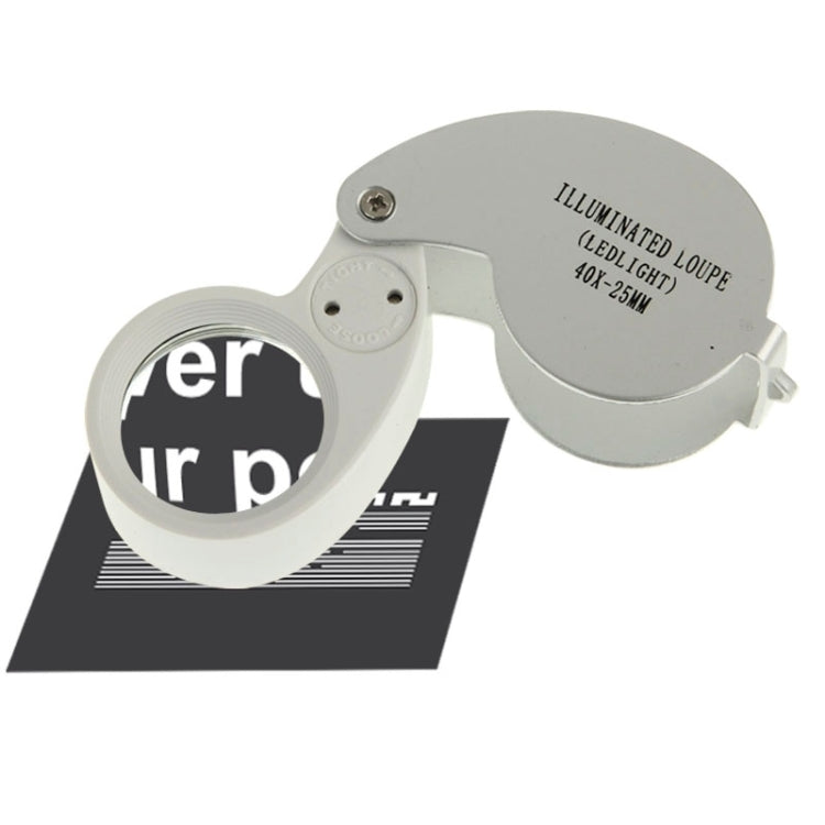 40X-25MM LED Illuminated Loupe / แว่นขยายเครื่องประดับ, 40X