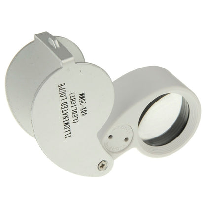 40X-25MM LED Illuminated Loupe / แว่นขยายเครื่องประดับ, 40X