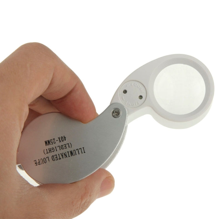 40X-25MM LED Illuminated Loupe / แว่นขยายเครื่องประดับ, 40X