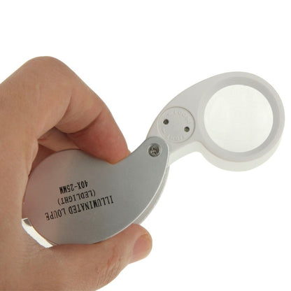 40X-25MM LED Illuminated Loupe / แว่นขยายเครื่องประดับ, 40X