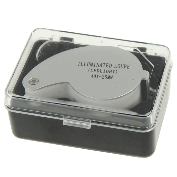 40X-25MM LED Illuminated Loupe / แว่นขยายเครื่องประดับ, 40X