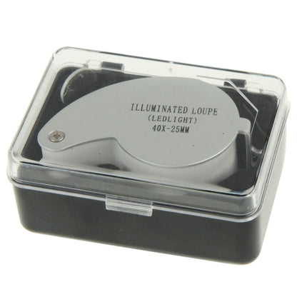 40X-25MM LED Illuminated Loupe / แว่นขยายเครื่องประดับ, 40X