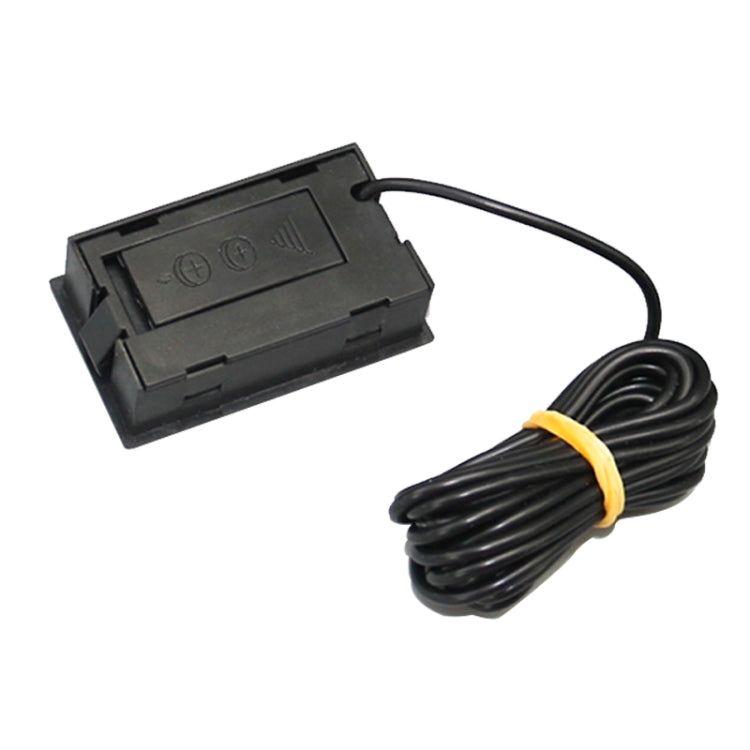 เครื่องวัดอุณหภูมิดิจิตอล LCD ขนาดเล็กสำหรับตู้เย็นช่องแช่แข็ง ขนาดเม็ดมีด 46มม. x 26.6มม. ความยาวสายเคเบิล 1ม., PT-2