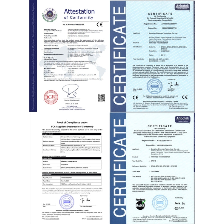 DT8018 เครื่องวัดอุณหภูมิอินฟราเรดร่างกายหน้าผากแบบไม่สัมผัส ช่วงอุณหภูมิ: 32.0 องศา C - 42.5 องศา C, XE-805B