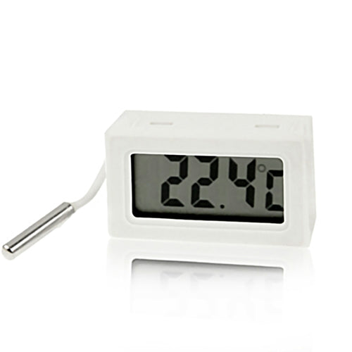 เครื่องวัดอุณหภูมิดิจิตอลในร่มจอ LCD ขนาดเล็ก สีขาว, LCD Thermometer