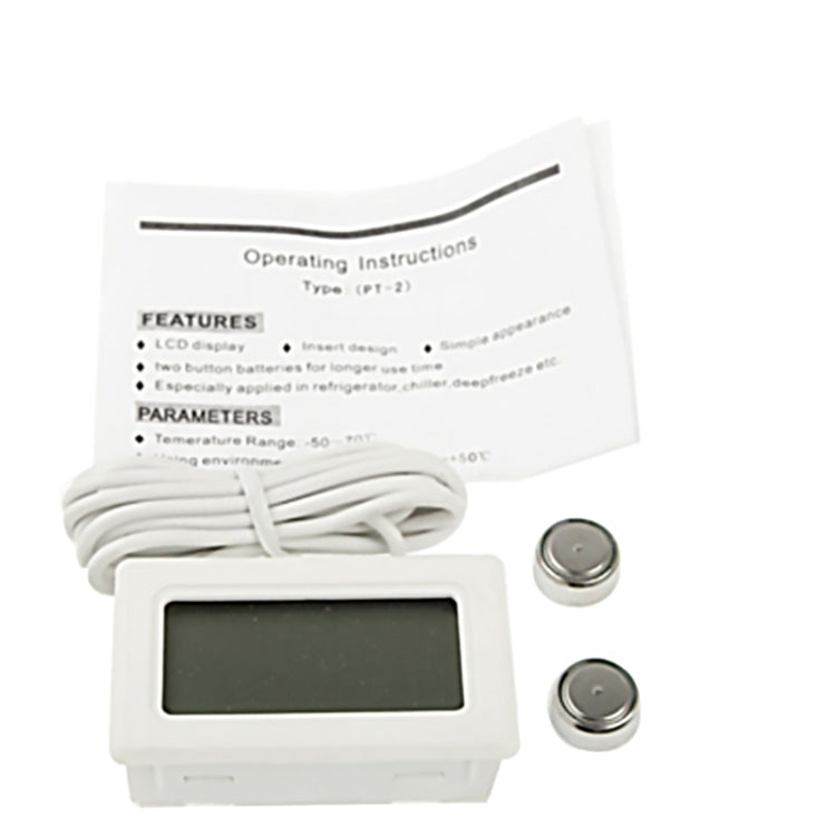 เครื่องวัดอุณหภูมิดิจิตอลในร่มจอ LCD ขนาดเล็ก สีขาว, LCD Thermometer