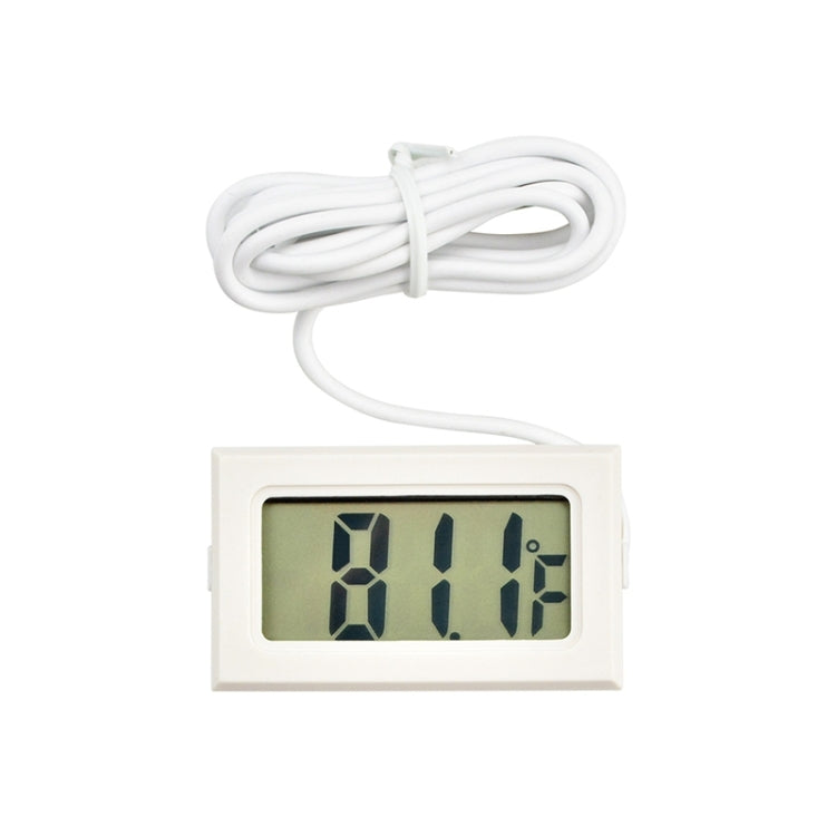 เครื่องวัดอุณหภูมิดิจิตอลในร่ม LCD ขนาดเล็ก (จอแสดงผลฟาเรนไฮต์), สีขาว, (Fahrenheit Display)(White), (Fahrenheit Display)(Black)