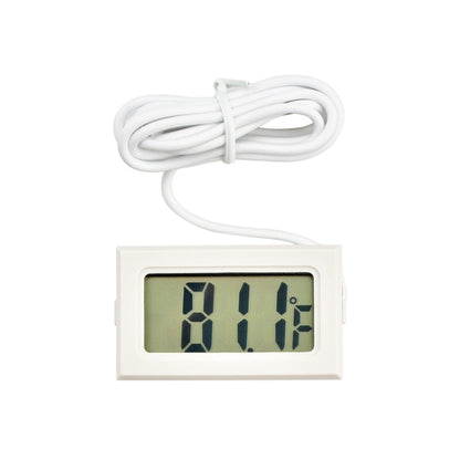 เครื่องวัดอุณหภูมิดิจิตอลในร่ม LCD ขนาดเล็ก (จอแสดงผลฟาเรนไฮต์), สีขาว, (Fahrenheit Display)(White), (Fahrenheit Display)(Black)