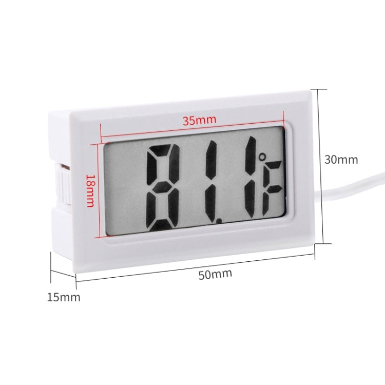 เครื่องวัดอุณหภูมิดิจิตอลในร่ม LCD ขนาดเล็ก (จอแสดงผลฟาเรนไฮต์), สีขาว, (Fahrenheit Display)(White), (Fahrenheit Display)(Black)
