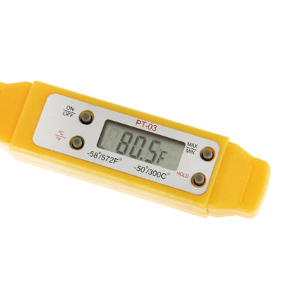 เครื่องวัดอุณหภูมิอาหารดิจิตอล LCD, อุณหภูมิ: -50 ถึง 300 องศาเซลเซียส, Food Thermometer