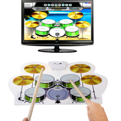 MD-1008 USB 2.0 MIDI Soft Roll-up Drum Kit, ขนาด: 46 x 31ซม., Electronic Drum  MD-1008