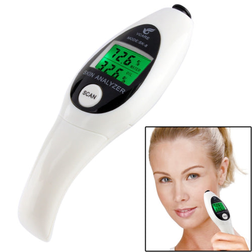 มินิแบบพกพา LCD Digital Moisture Skin Care เครื่องทดสอบความชื้นเครื่องวิเคราะห์เนื้อหาน้ำมัน, Mini
