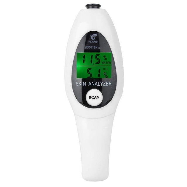 มินิแบบพกพา LCD Digital Moisture Skin Care เครื่องทดสอบความชื้นเครื่องวิเคราะห์เนื้อหาน้ำมัน, Mini