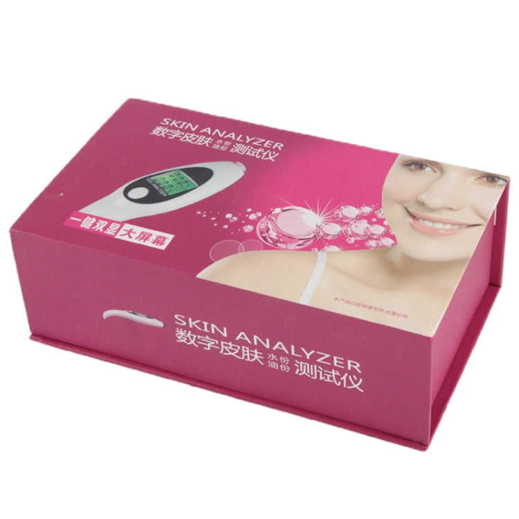 มินิแบบพกพา LCD Digital Moisture Skin Care เครื่องทดสอบความชื้นเครื่องวิเคราะห์เนื้อหาน้ำมัน, Mini