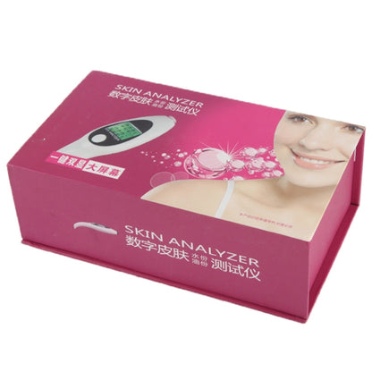 มินิแบบพกพา LCD Digital Moisture Skin Care เครื่องทดสอบความชื้นเครื่องวิเคราะห์เนื้อหาน้ำมัน, Mini