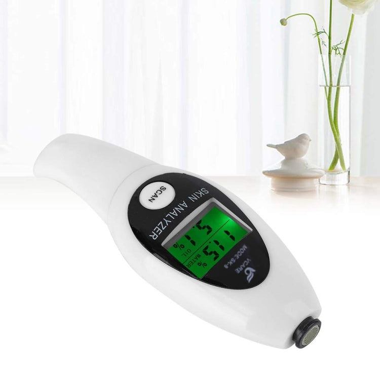 มินิแบบพกพา LCD Digital Moisture Skin Care เครื่องทดสอบความชื้นเครื่องวิเคราะห์เนื้อหาน้ำมัน, Mini