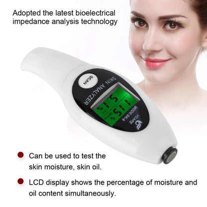 มินิแบบพกพา LCD Digital Moisture Skin Care เครื่องทดสอบความชื้นเครื่องวิเคราะห์เนื้อหาน้ำมัน, Mini