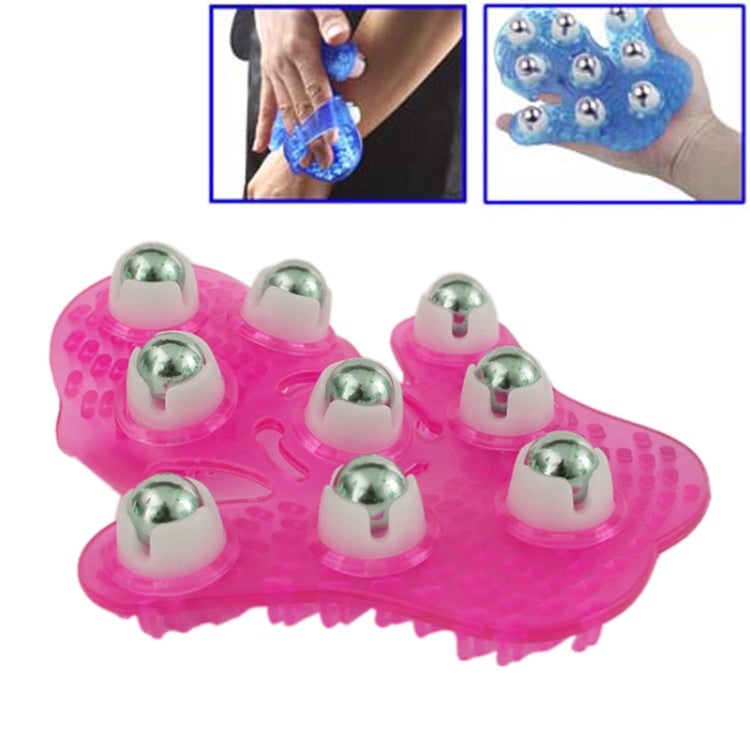 เครื่องนวดเส้นเมอริเดียนลูกบอลมือถือรูปฝ่ามือหนา, Nine balls Magenta, Nine balls Blue