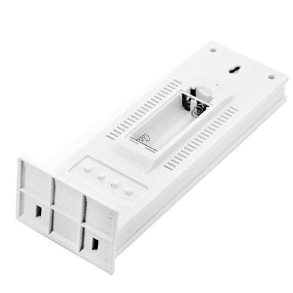 HTC-8 Luminous LCD Digital LED Night Light เครื่องวัดอุณหภูมิเครื่องวัดความชื้นสัมพัทธ์แบ็คไลท์พร้อมนาฬิกาปลุก / วันที่ / นาฬิกา / ปฏิทิน, HTC-8