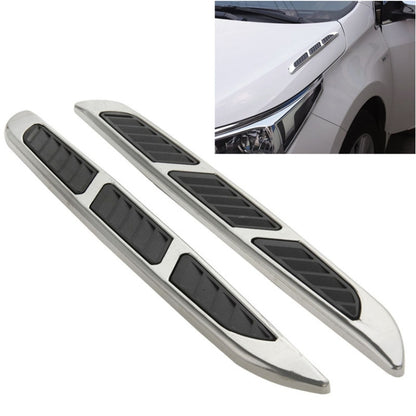 2 PCS Bonnet Air Flow Vent Fender สติกเกอร์สำหรับตกแต่งรถยนต์ขนาด: 36.5 ซม. x 3.5 ซม. x 1 ซม., Size: 36.5cm x 3.5cm x 1cm