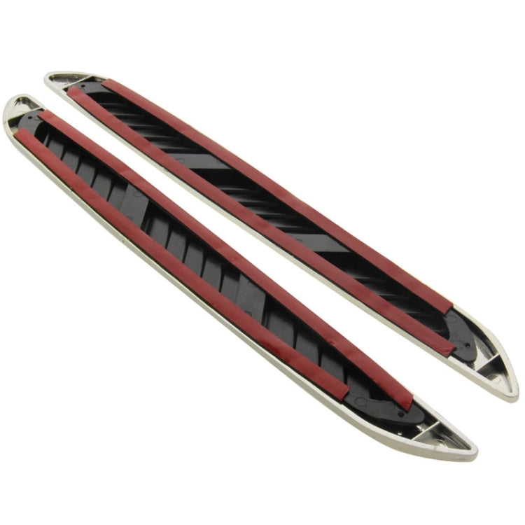 2 PCS Bonnet Air Flow Vent Fender สติกเกอร์สำหรับตกแต่งรถยนต์ขนาด: 36.5 ซม. x 3.5 ซม. x 1 ซม., Size: 36.5cm x 3.5cm x 1cm