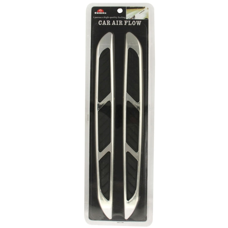 2 PCS Bonnet Air Flow Vent Fender สติกเกอร์สำหรับตกแต่งรถยนต์ขนาด: 36.5 ซม. x 3.5 ซม. x 1 ซม., Size: 36.5cm x 3.5cm x 1cm