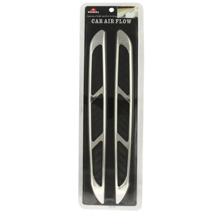 2 PCS Bonnet Air Flow Vent Fender สติกเกอร์สำหรับตกแต่งรถยนต์ขนาด: 36.5 ซม. x 3.5 ซม. x 1 ซม., Size: 36.5cm x 3.5cm x 1cm