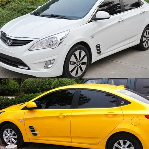 2 ชิ้นเครื่องดูดควันด้านข้างเหงือกฉลามจำลองการไหลของอากาศ Vent พิทักษ์สติ๊กเกอร์สำหรับตกแต่งรถยนต์, ขนาด: 22 เซนติเมตร x 20 เซนติเมตร x 2 เซนติเมตร, 220mm x 200mm x 20mm