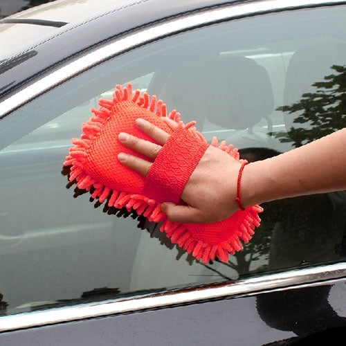 Ultrafine Fiber Chenille Anthozoan ถุงมือล้างรถอเนกประสงค์แปรงรถเมจิก (การจัดส่งสีแบบสุ่ม), Magic Car Brush