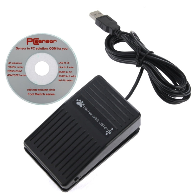 USB เท้าเหยียบสวิทช์ควบคุมเกม Pad คีย์บอร์ดอะแดปเตอร์สำหรับคอมพิวเตอร์, 1 Foot Switch