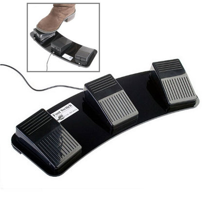 สวิตช์เท้าเหยียบ Triple Action ของ PC USB, 2 Foot Switch