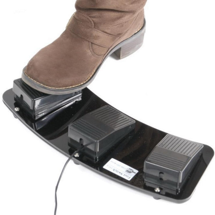 สวิตช์เท้าเหยียบ Triple Action ของ PC USB, 2 Foot Switch