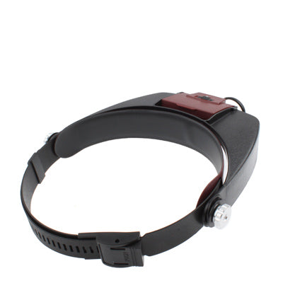 แว่นขยายแบบคาดศีรษะ 1.5X / 3X / 8.5X / 10X พร้อมไฟ LED 2 ดวง, MG81007-A(Brown), MG81007-A(Grey)