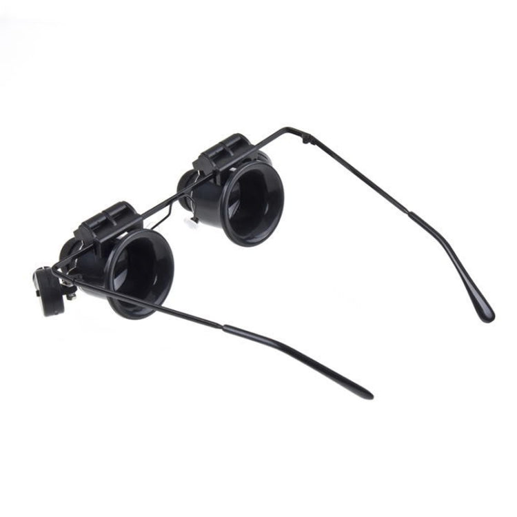 20X แว่นตาประเภทซ่อมนาฬิกา Loupe แว่นขยายพร้อมไฟ LED, Dual