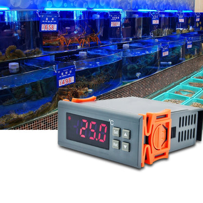 RC-110M เครื่องควบคุมอุณหภูมิแบบดิจิตอล LCD เครื่องควบคุมอุณหภูมิเทอร์โมคัปเปิลพร้อมเซนเซอร์เครื่องวัดอุณหภูมิช่วงอุณหภูมิ: -40 ถึง 110 องศาเซลเซียส