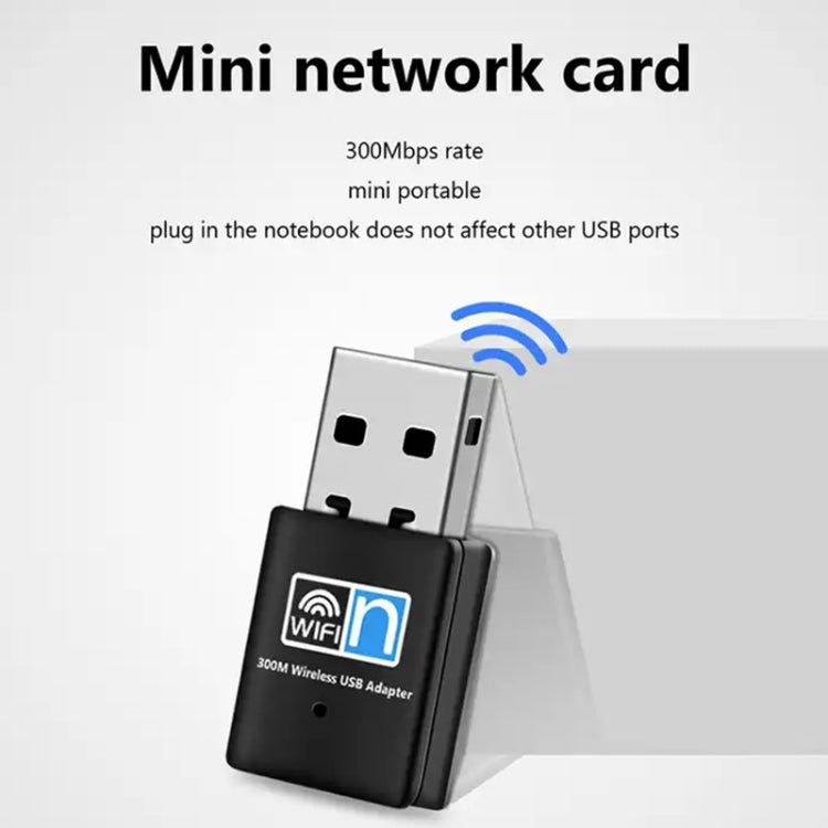 300Mbps Wireless 802.11N USB เครือข่ายอะแดปเตอร์การ์ดนาโน, Card Adapter