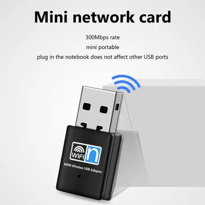 300Mbps Wireless 802.11N USB เครือข่ายอะแดปเตอร์การ์ดนาโน, Card Adapter