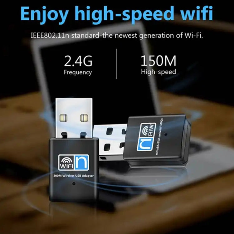 300Mbps Wireless 802.11N USB เครือข่ายอะแดปเตอร์การ์ดนาโน, Card Adapter