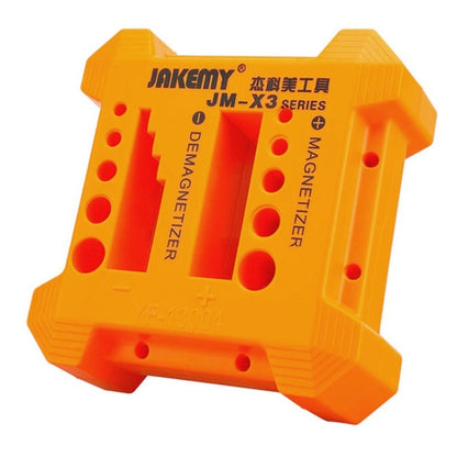 JAKEMY JM-X3 เครื่องสร้างแม่เหล็ก/ล้างอำนาจแม่เหล็กพร้อมรูไขควง ขนาด: ใหญ่, JM-X3